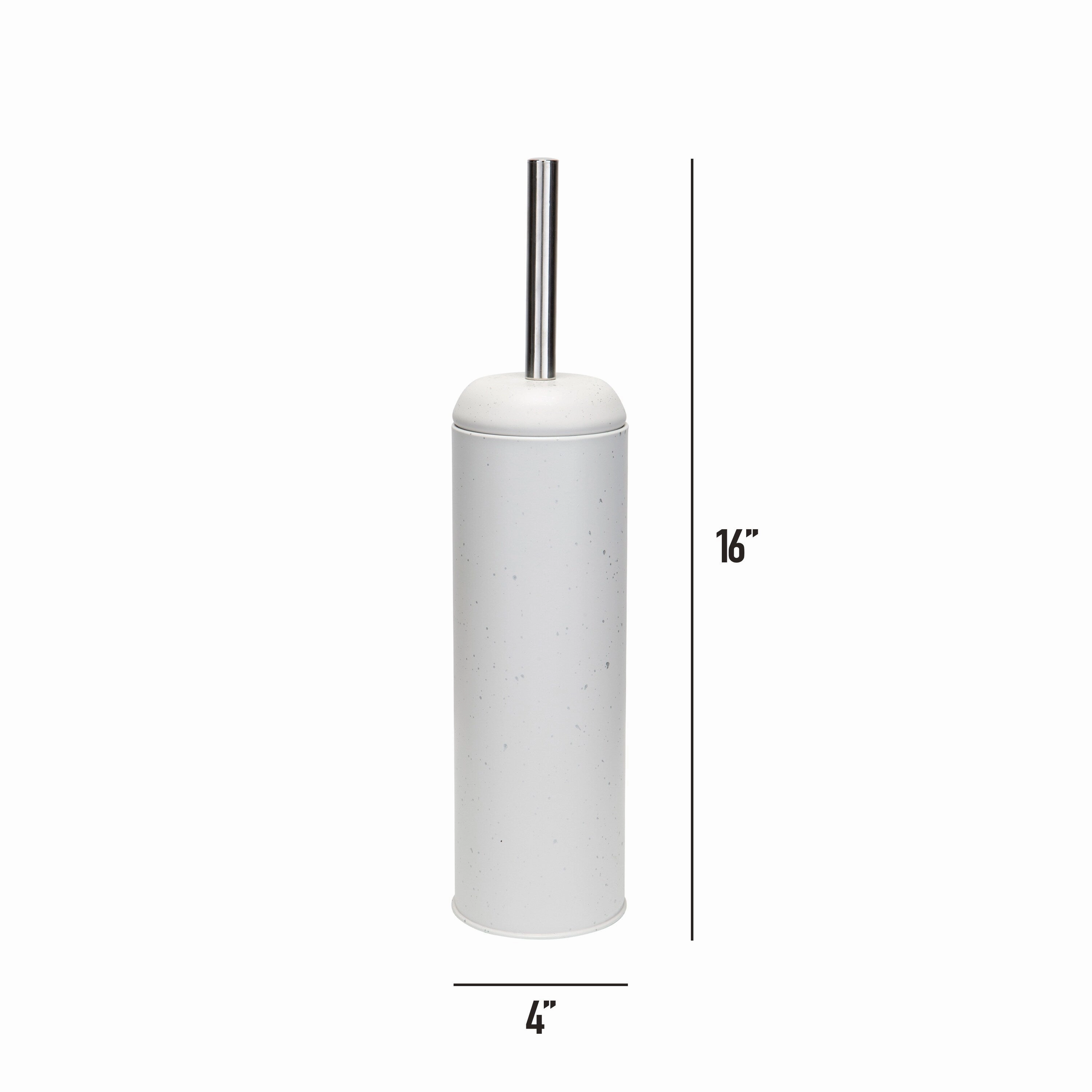 Elle Dcor Speckled Design Toilet Brush & Holder in Black