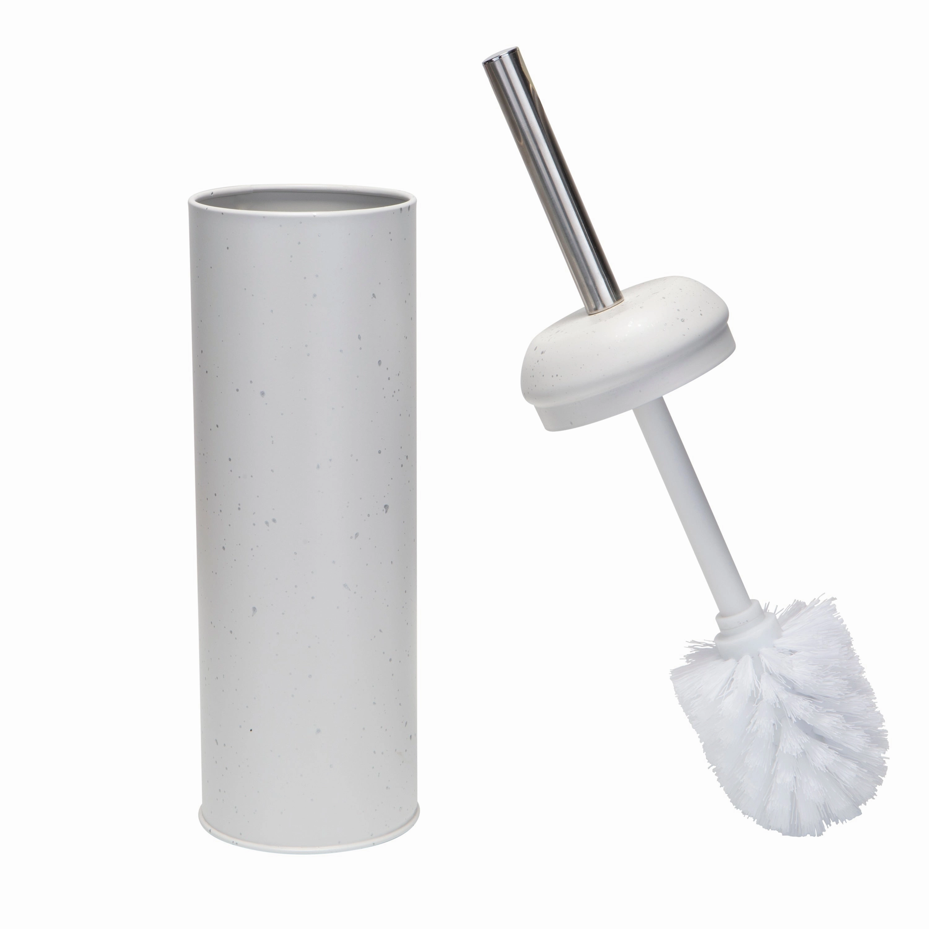 Elle Dcor Speckled Design Toilet Brush & Holder in Black