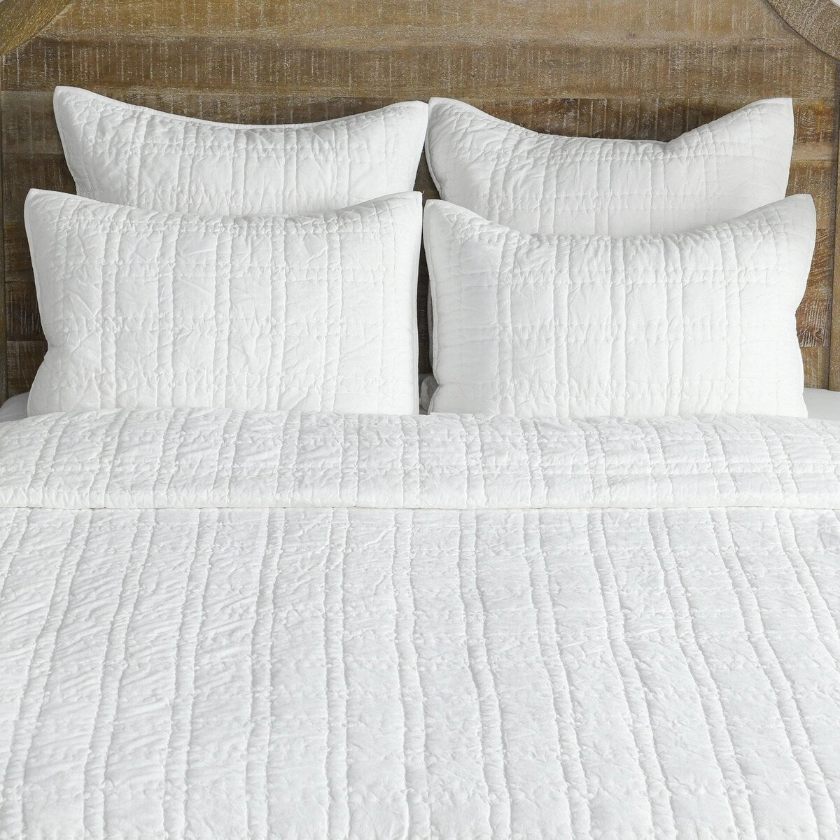 Ellis 26 Inch Square Euro Pillow Sham, Silvadur Tech, Self Binding, White pillowcases,cotton pillow covers,bed linen