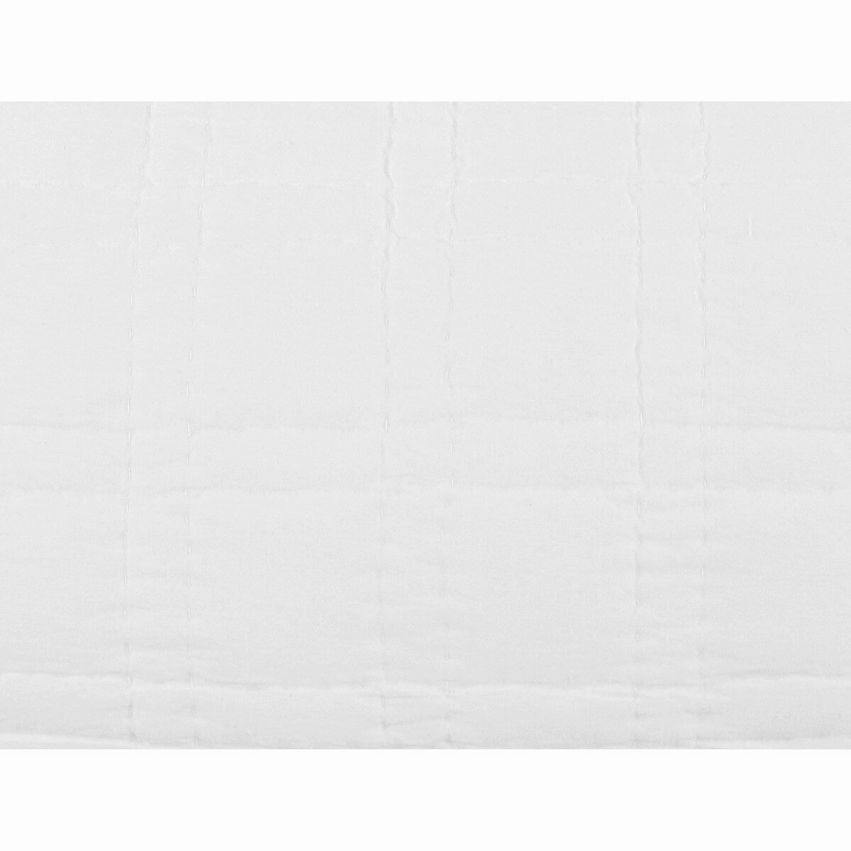 Ellis 26 Inch Square Euro Pillow Sham, Silvadur Tech, Self Binding, White