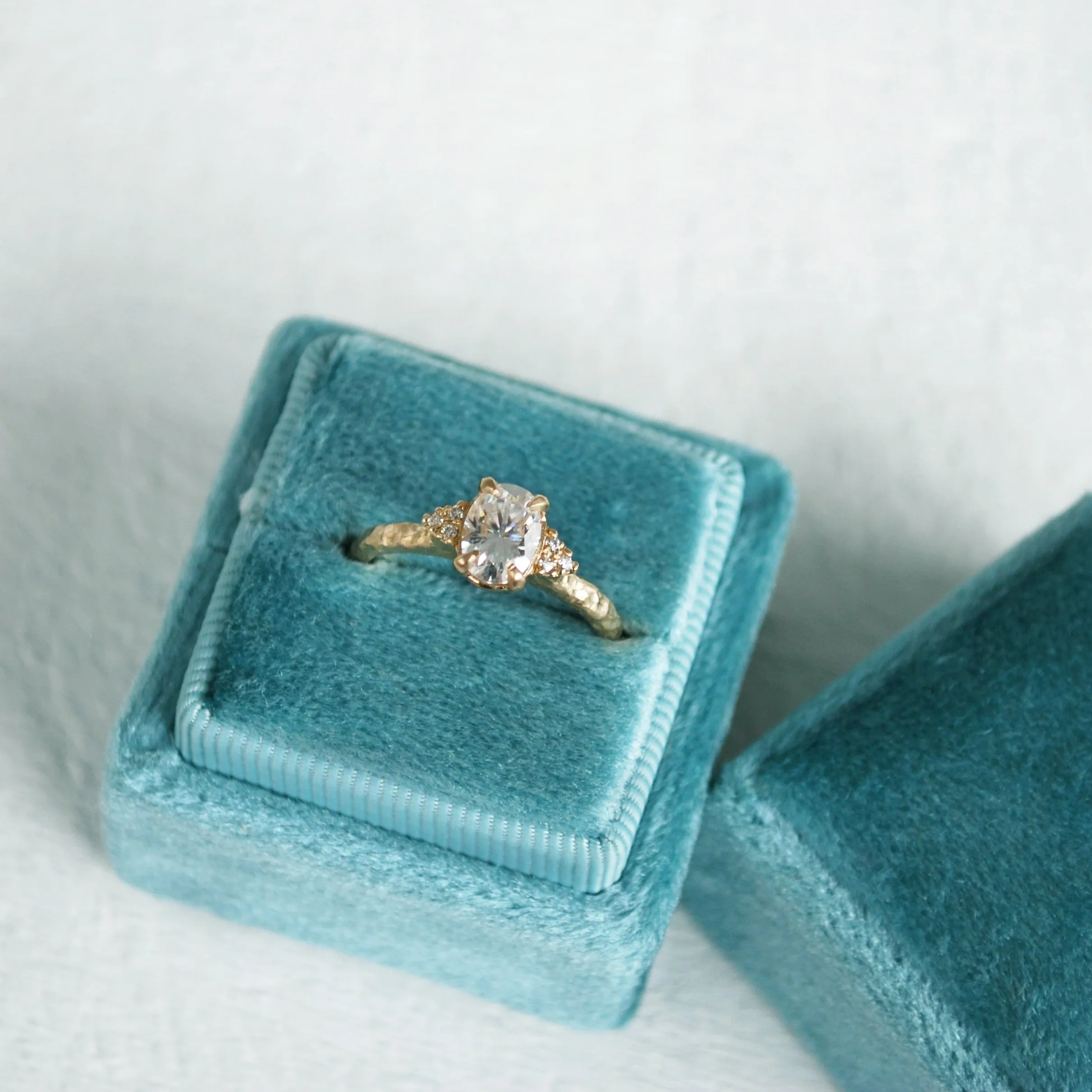 'Eloise' Gold & Moissanite Ring