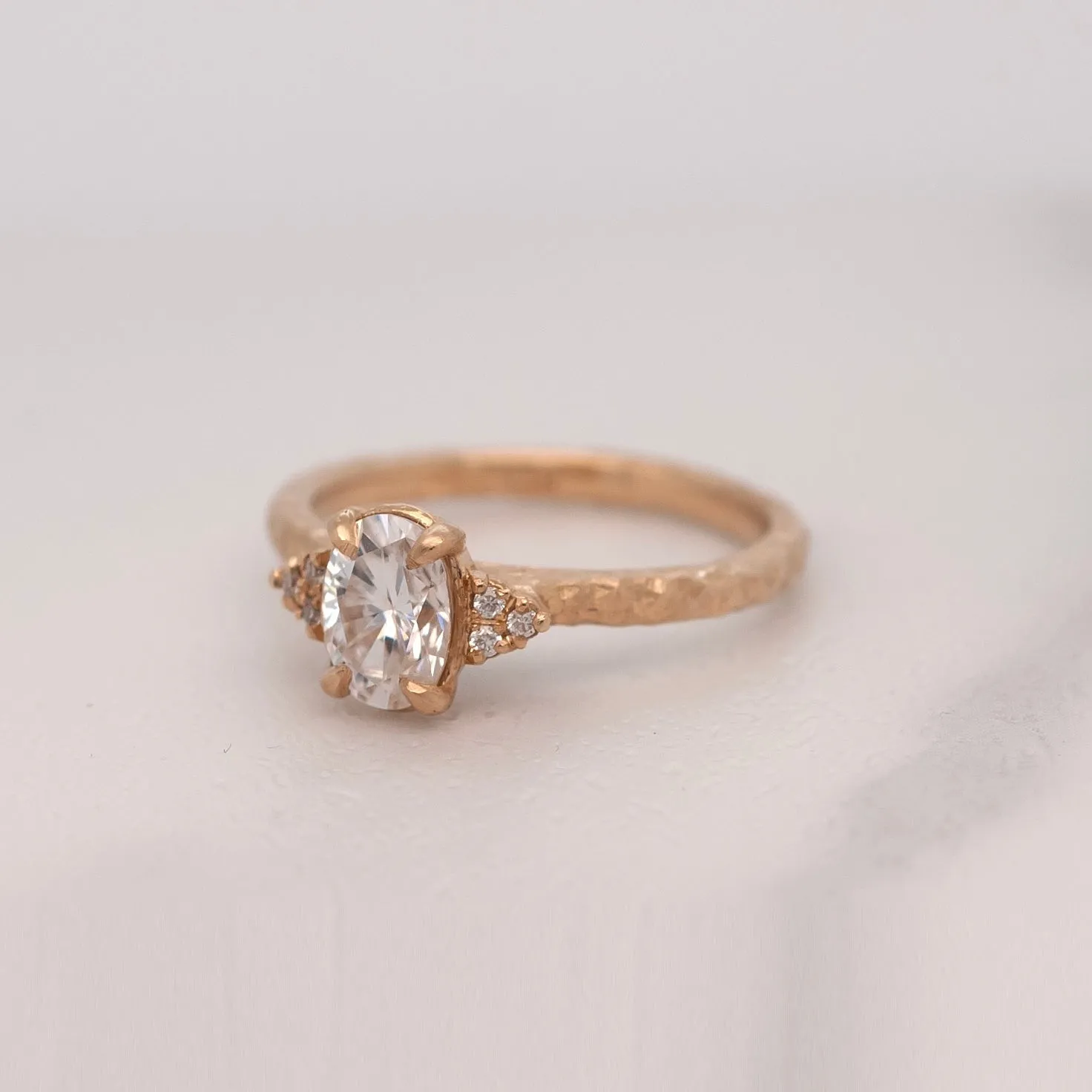 'Eloise' Gold & Moissanite Ring