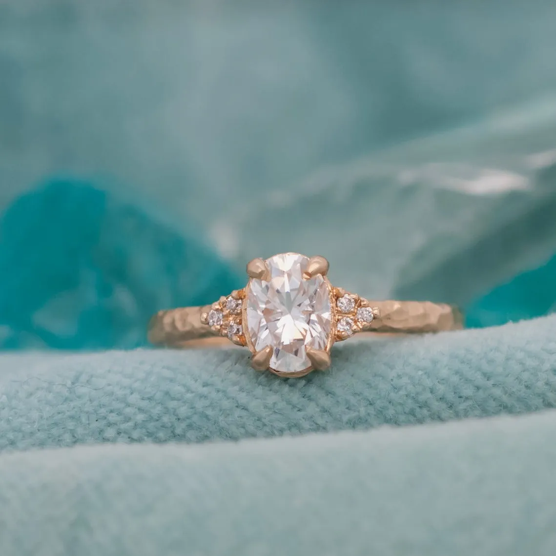 'Eloise' Gold & Moissanite Ring