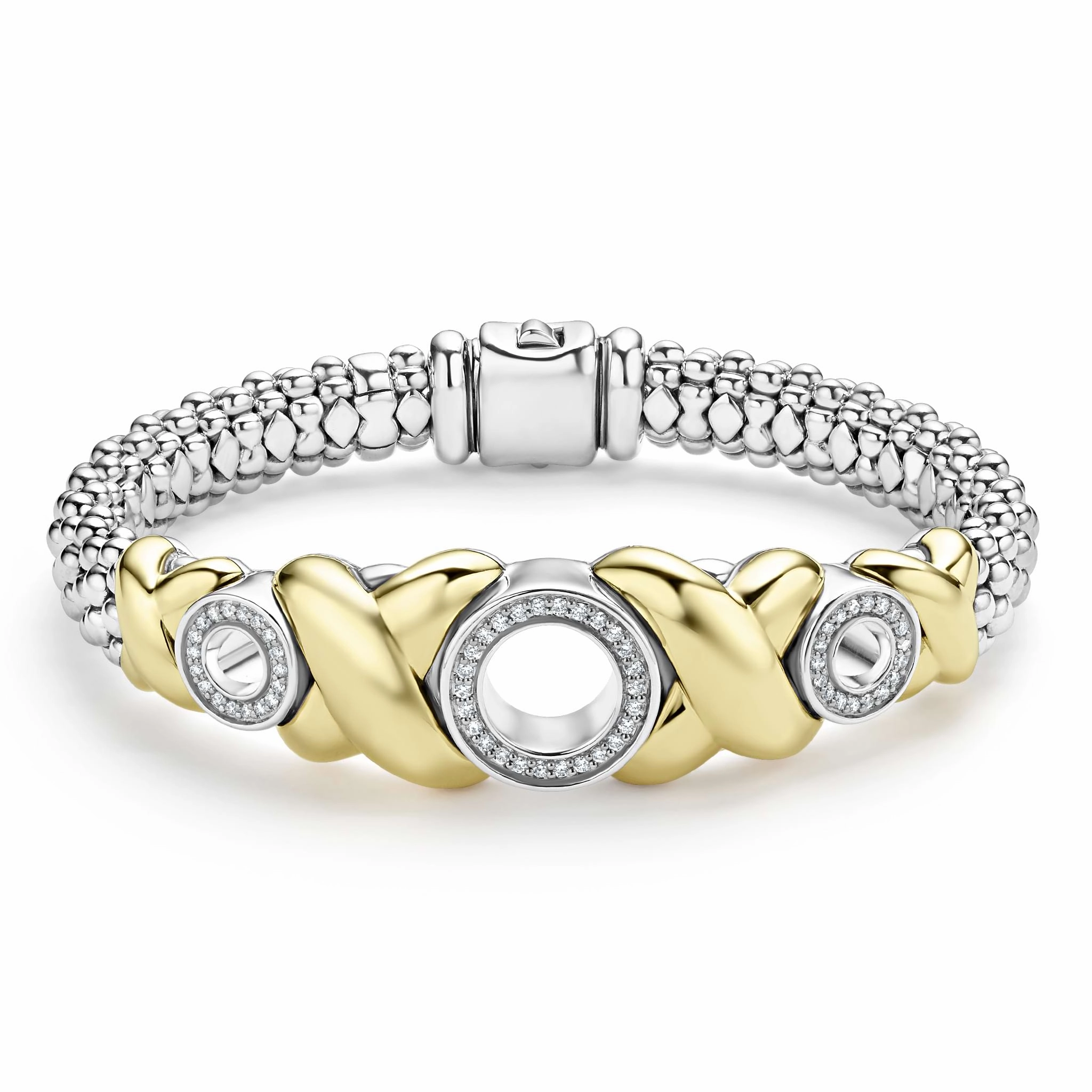 Embrace 18K Gold XO Diamond Bracelet