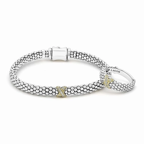 Embrace Two-Tone X Diamond Gift Set