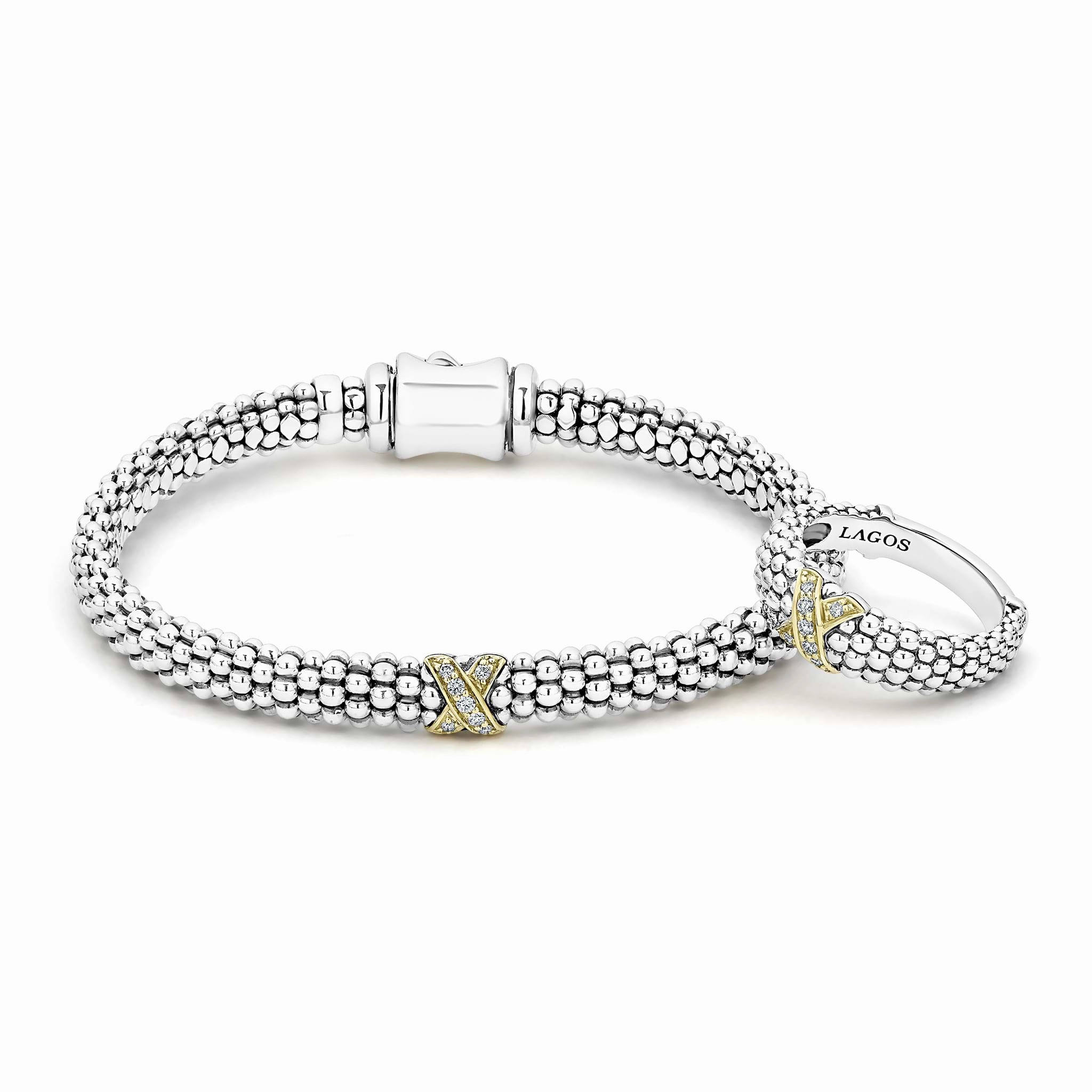 Embrace Two-Tone X Diamond Gift Set