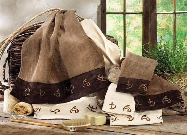 Embroidered Ranch Brands Bathroom Towels bath towels, hand towels
