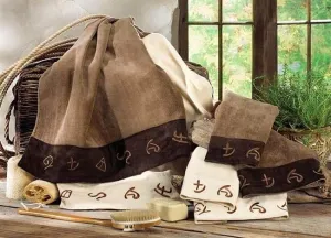 Embroidered Ranch Brands Bathroom Towels bath towels, hand towels