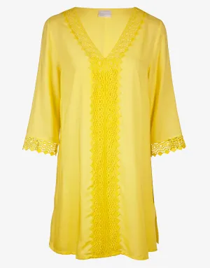 Embroidered Tunic - Yellow
