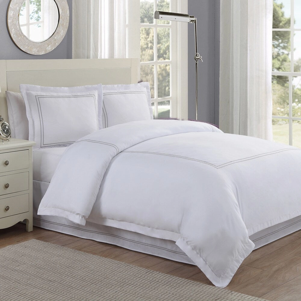 Embroidered Barrata Stitched 2-pack Shams pillowcases,cotton pillow covers,bed linen