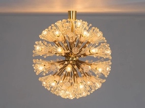 Emil Stejnar for Rupert Nikoll Sputnik Chandelier in Brass and Glass Knife Set,Kitchen Knives