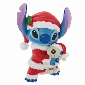 Enesco Disney Showcase Santa Stitch with Scrump Figurine Decorative Mirror,Home Decor Mirror