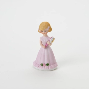 Enesco Growing Up Girls Collection Blonde Age Five 5 Figurine Decorative Mirror,Home Decor Mirror