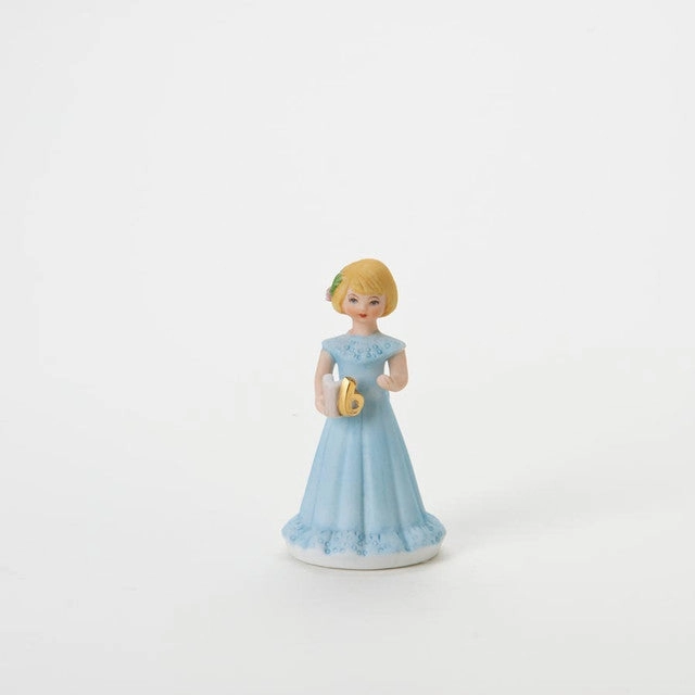 Enesco Growing Up Girls Collection Blonde Age Six 6 Figurine Decorative Mirror,Home Decor Mirror