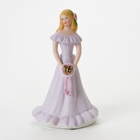 Enesco Growing Up Girls Collection Blonde Age Sixteen 16 Figurine Decorative Mirror,Home Decor Mirror