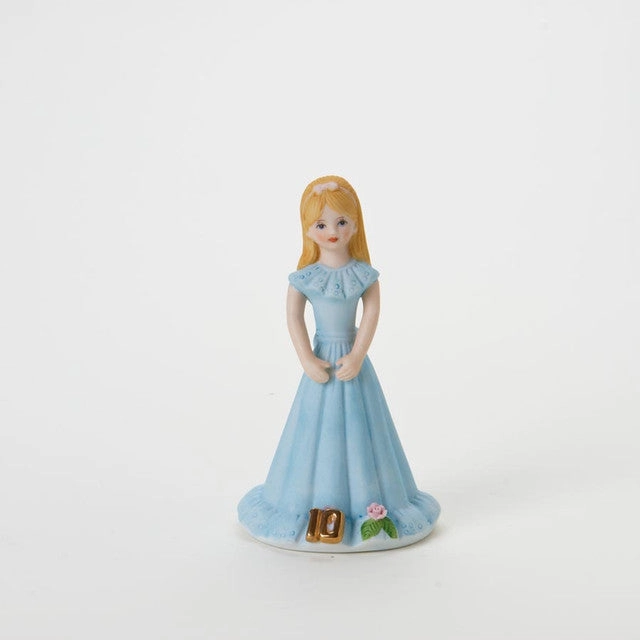 Enesco Growing Up Girls Collection Blonde Age Ten 10 Figurine Decorative Mirror,Home Decor Mirror