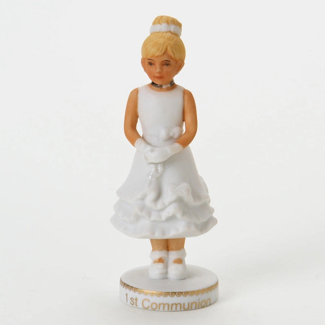 Enesco Growing Up Girls Collection Blonde First Communion Figurine Decorative Mirror,Home Decor Mirror