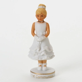 Enesco Growing Up Girls Collection Blonde First Communion Figurine Decorative Mirror,Home Decor Mirror