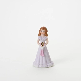 Enesco Growing Up Girls Collection Brunette Age Eight 8 Figurine Decorative Mirror,Home Decor Mirror