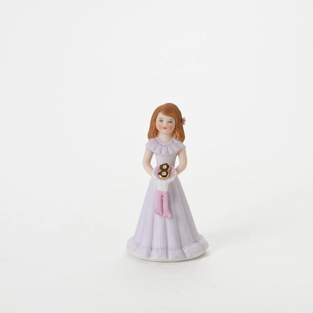 Enesco Growing Up Girls Collection Brunette Age Eight 8 Figurine Decorative Mirror,Home Decor Mirror