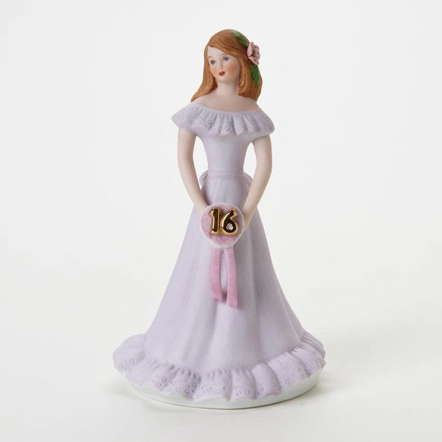 Enesco Growing Up Girls Collection Brunette Age Sixteen 16 Figurine Decorative Mirror,Home Decor Mirror