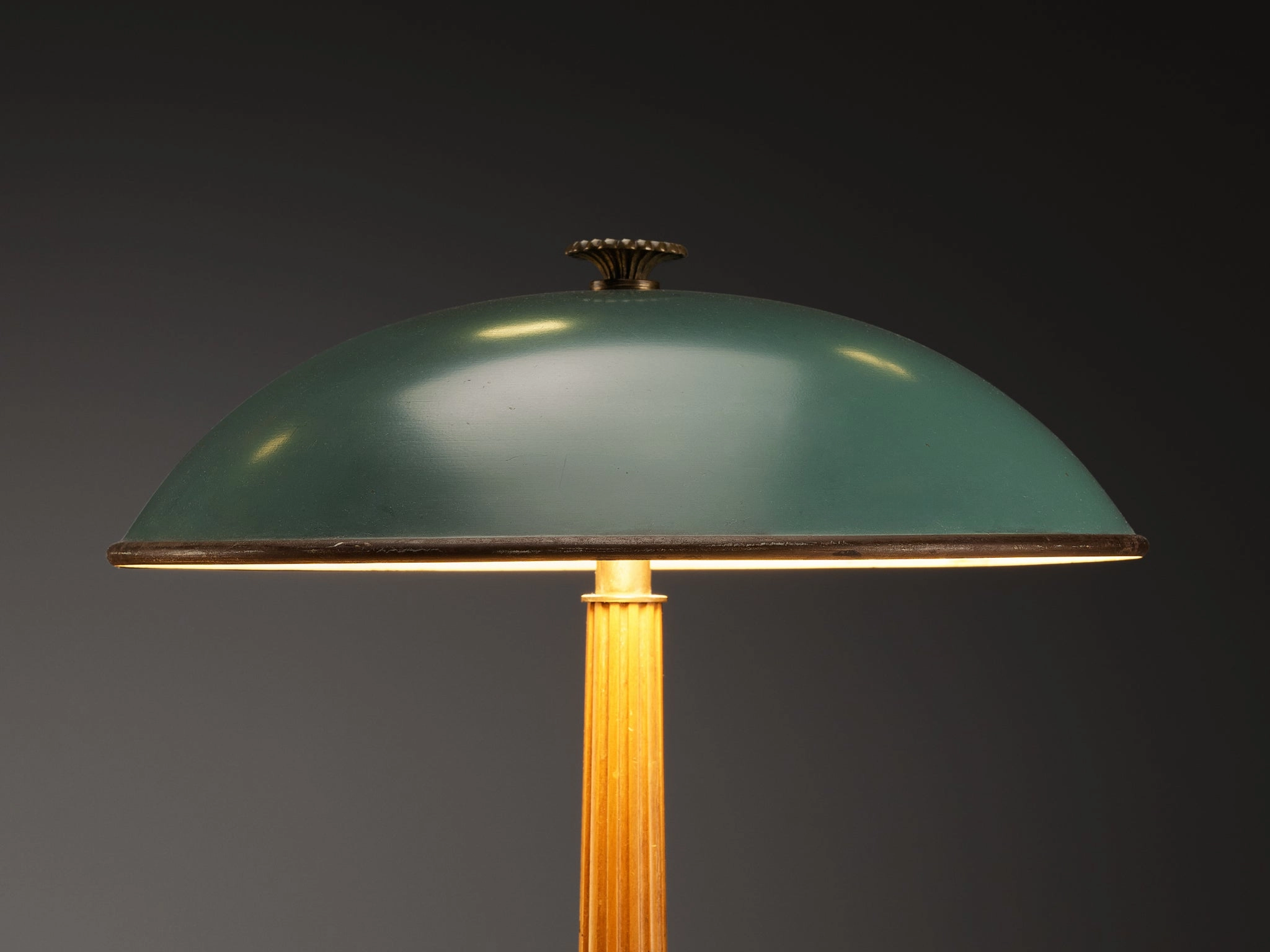 Erik Tidstrand for Nordiska Kompaniet Desk Lamp with Green Shade