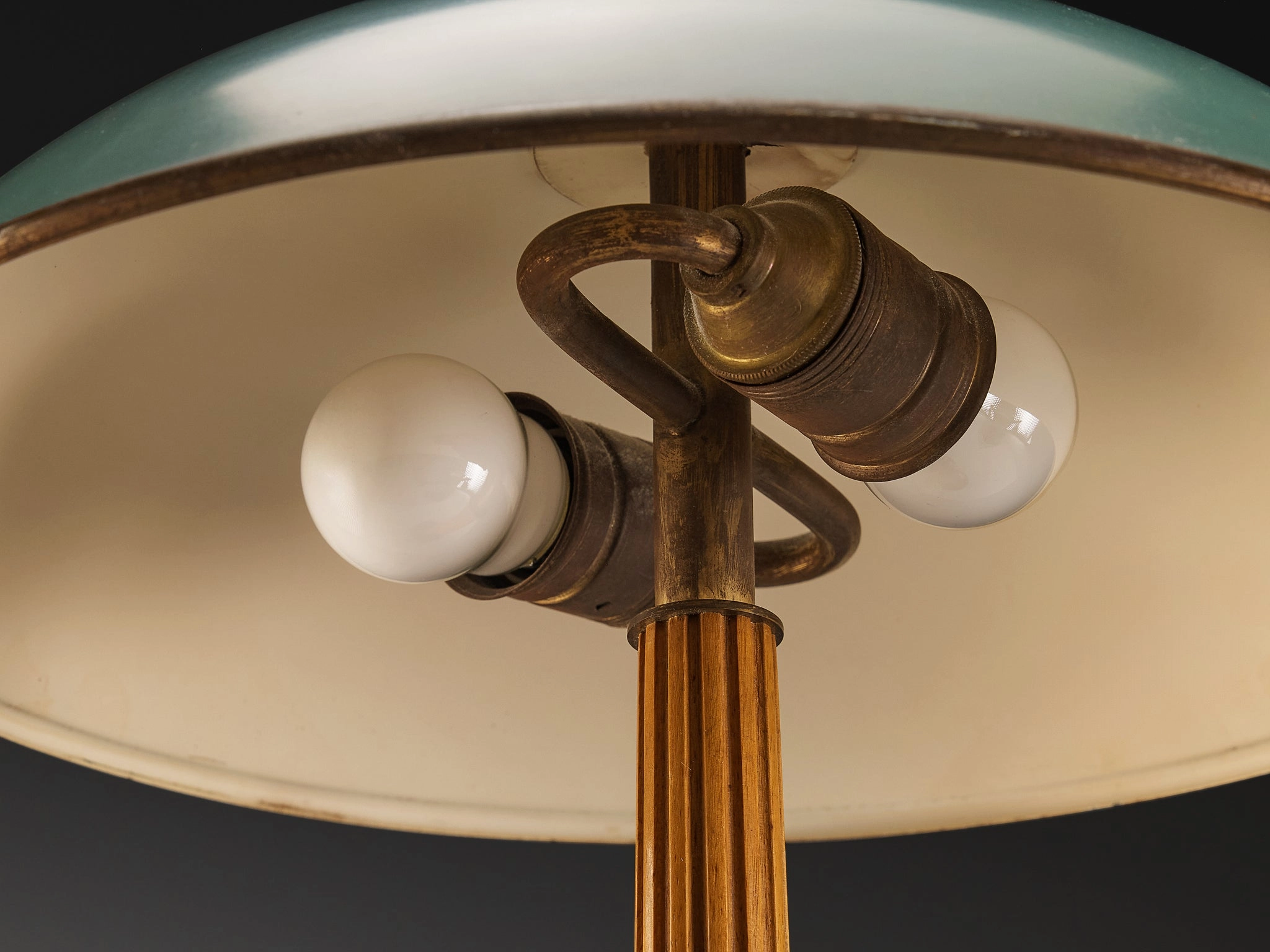 Erik Tidstrand for Nordiska Kompaniet Desk Lamp with Green Shade
