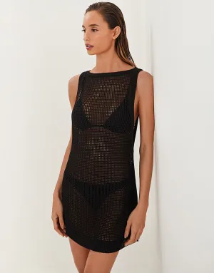 Erika Short Cover Up - Black