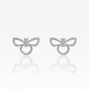 Essence 0.60ct Diamond White Gold Earrings