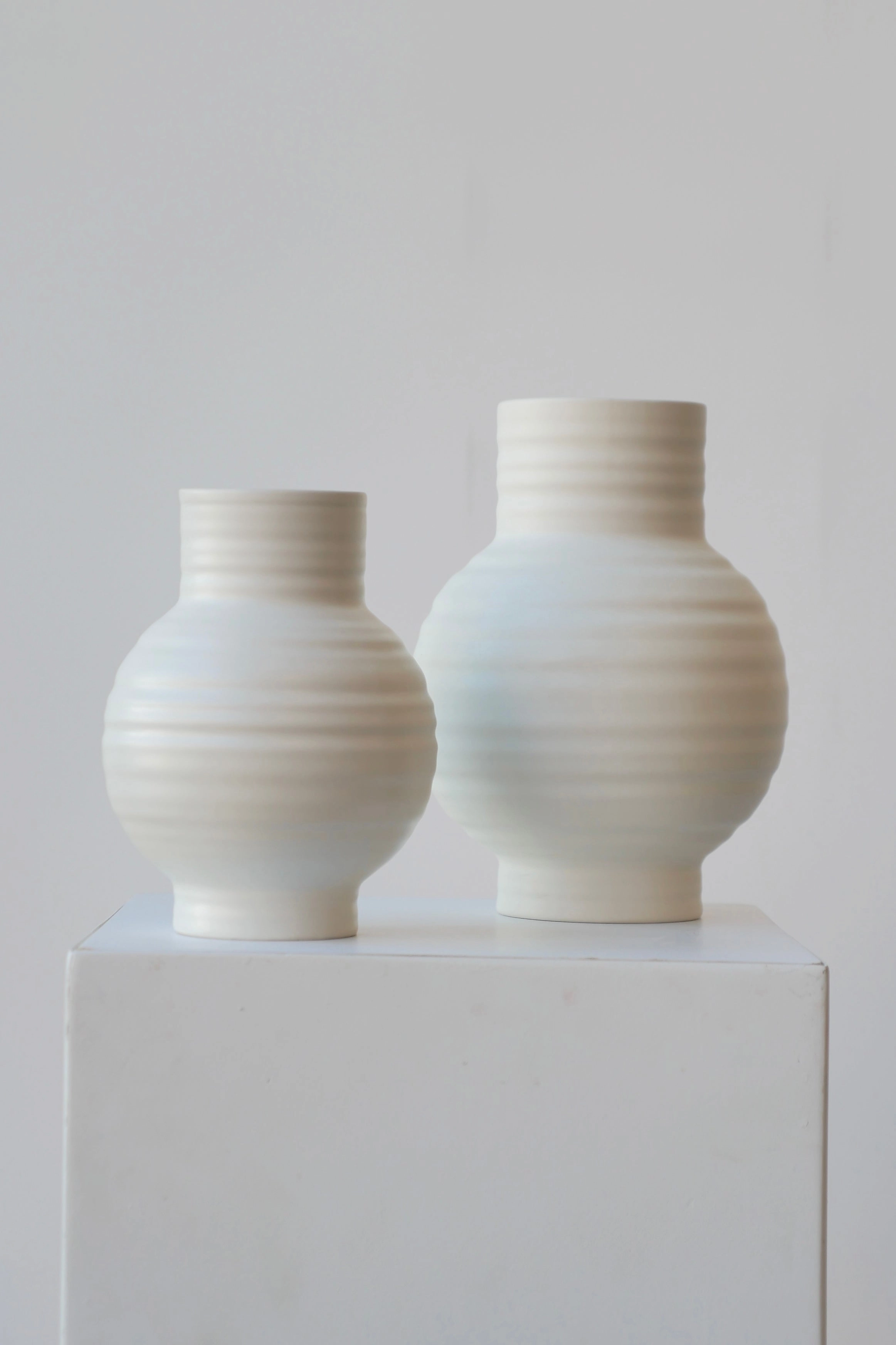 Essential Bone Ceramic Vase Small