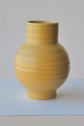 Essential Mustard Ceramic Vase Small Vase,Flower Vase
