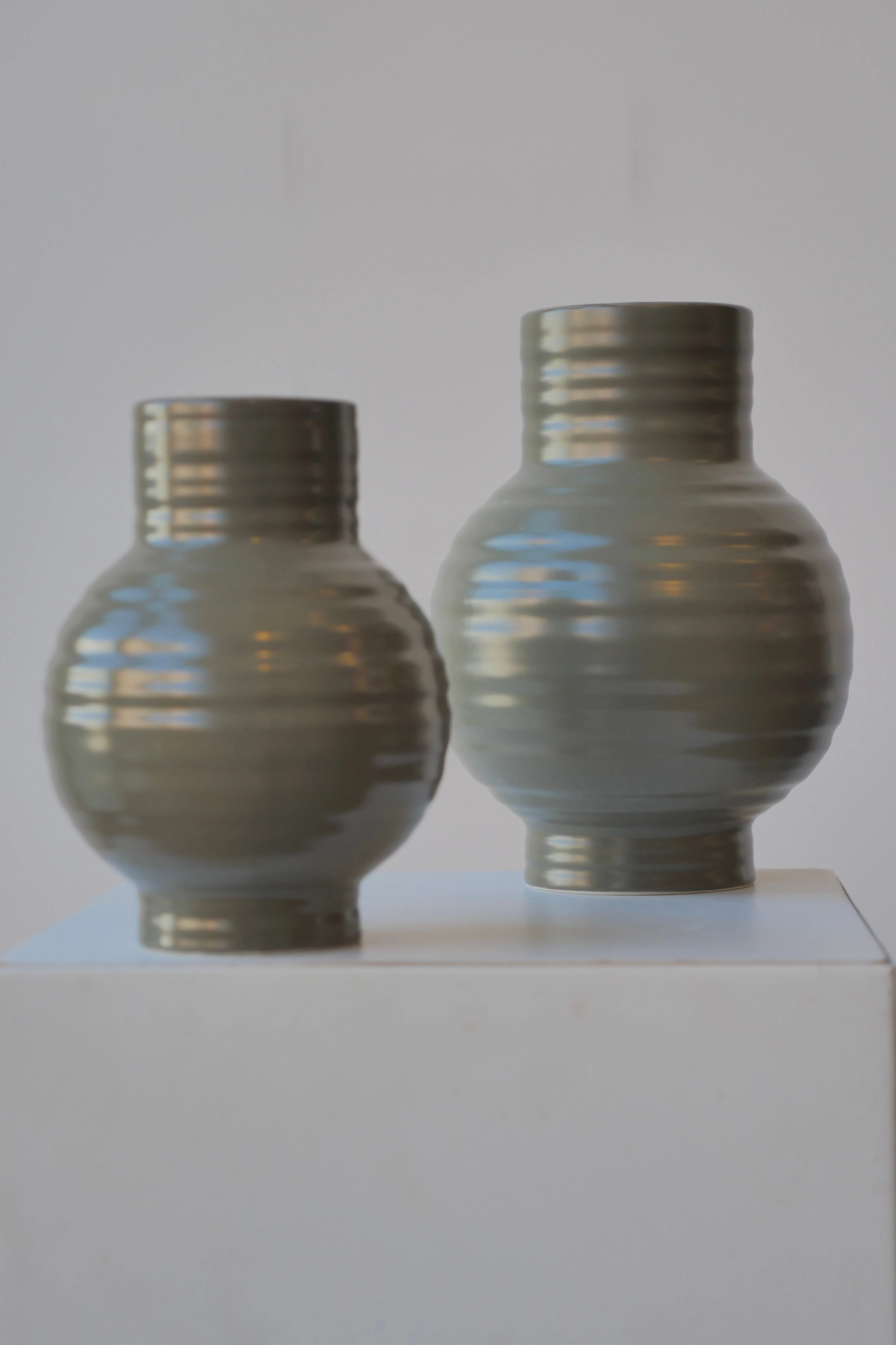 Essential Olive Ceramic Vase Large
