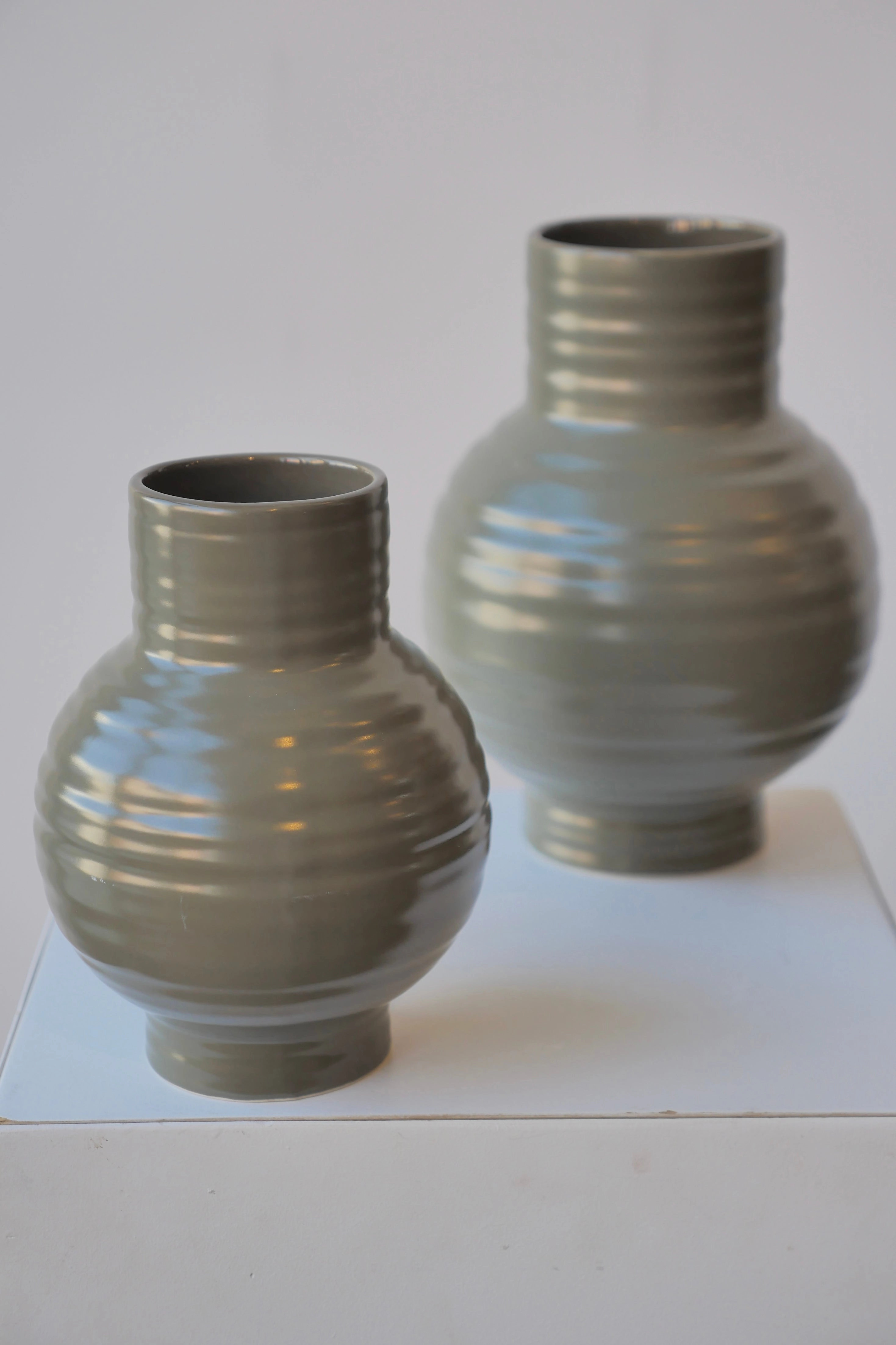 Essential Olive Ceramic Vase Large