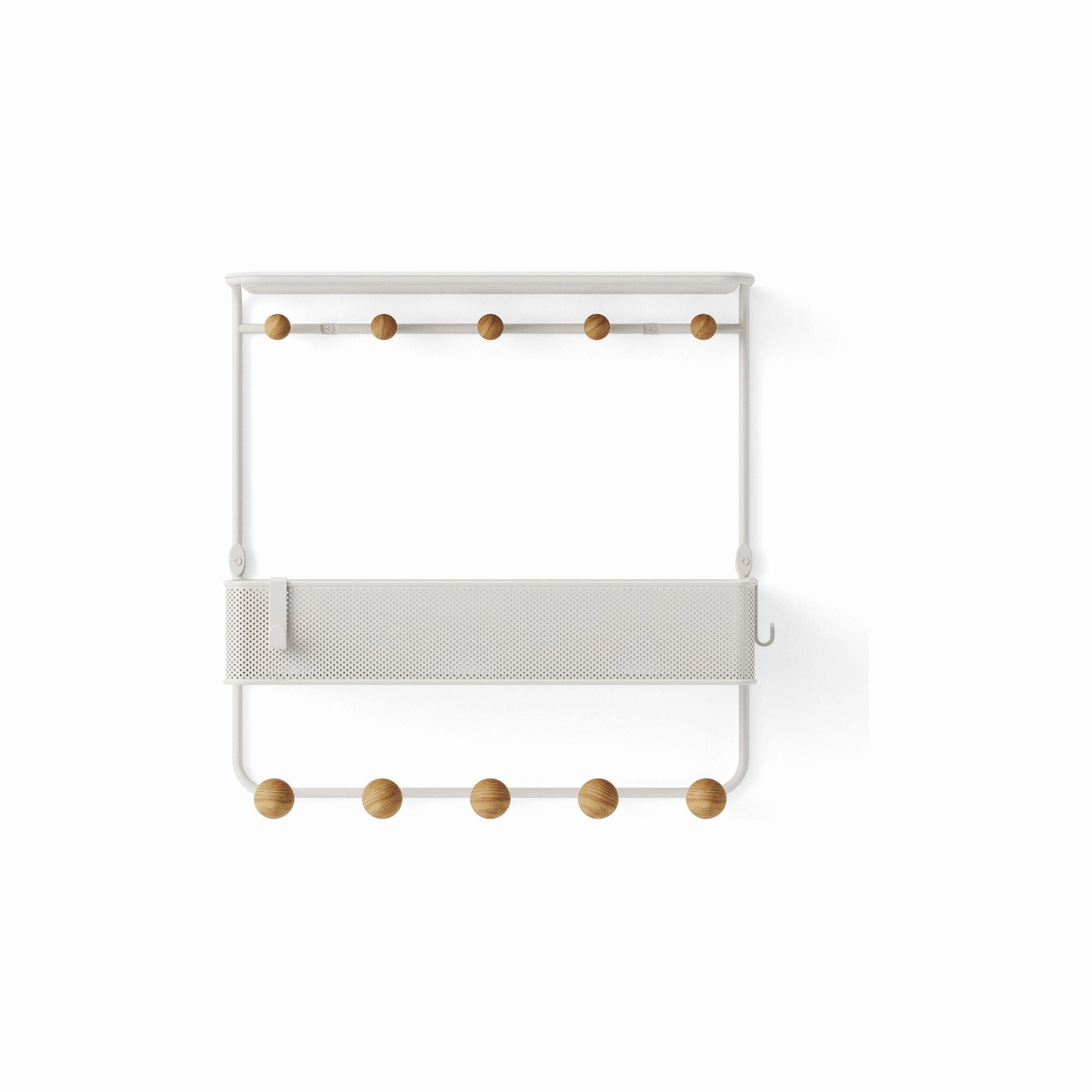 Estique Shelf with Hooks
