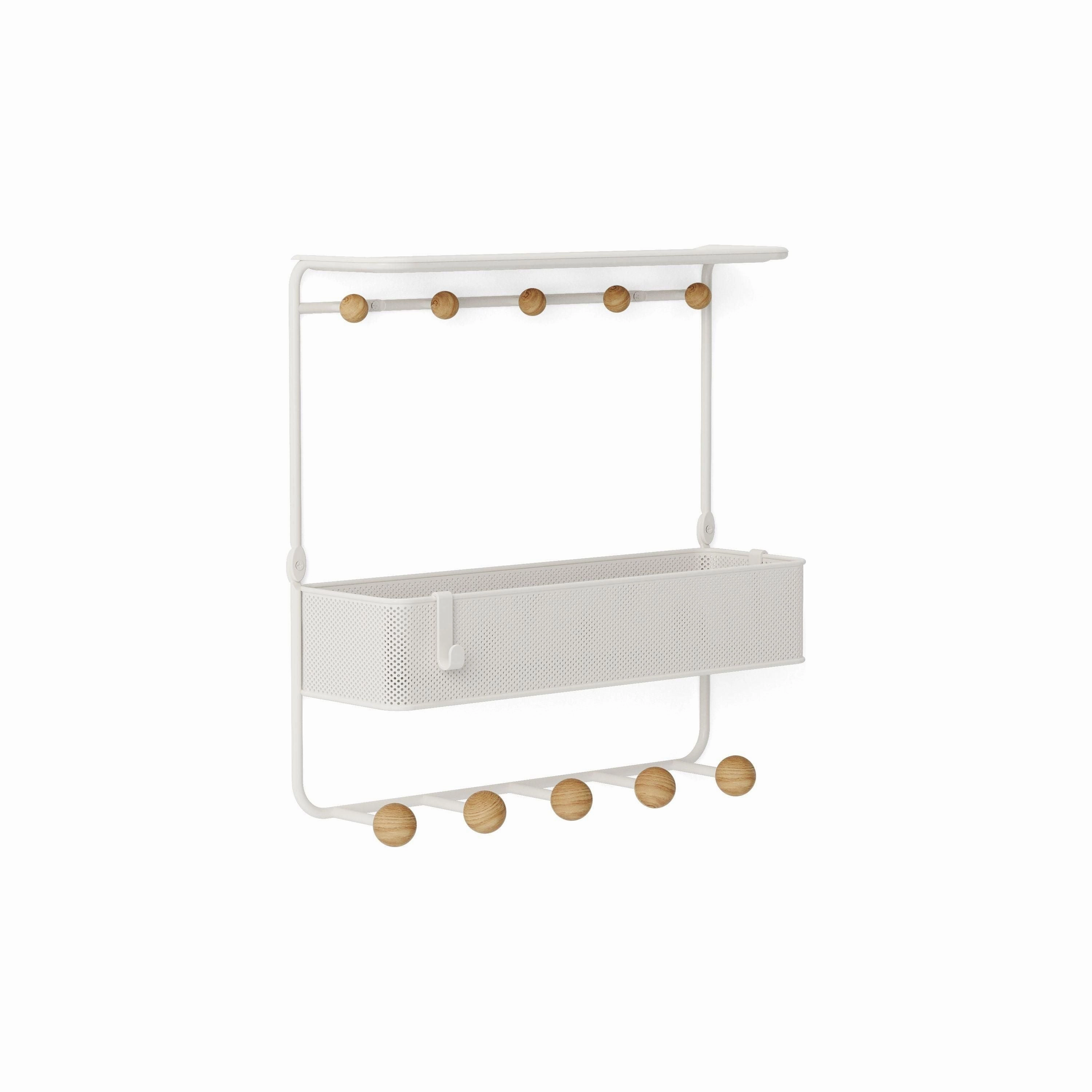 Estique Shelf with Hooks