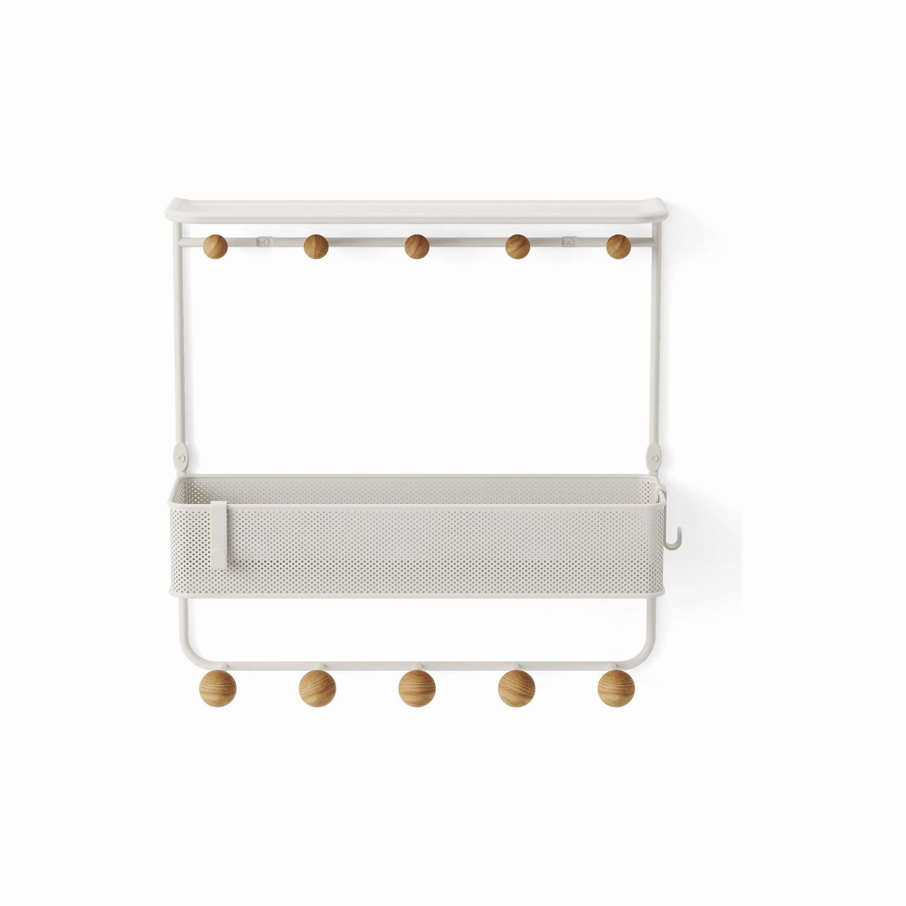Estique Shelf with Hooks