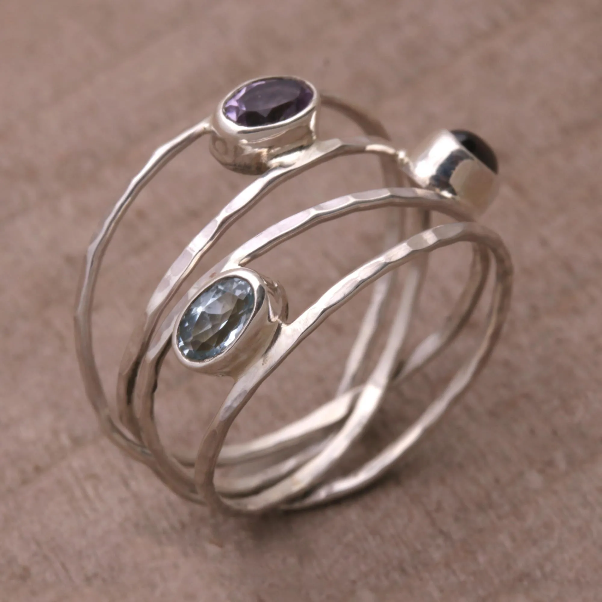 Eternal Majesty Amethyst Sterling Silver Ring