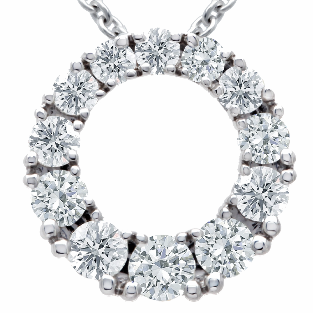 Eternal 1.10ct Diamond White Gold Necklace