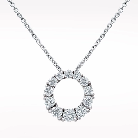 Eternal 1.10ct Diamond White Gold Necklace