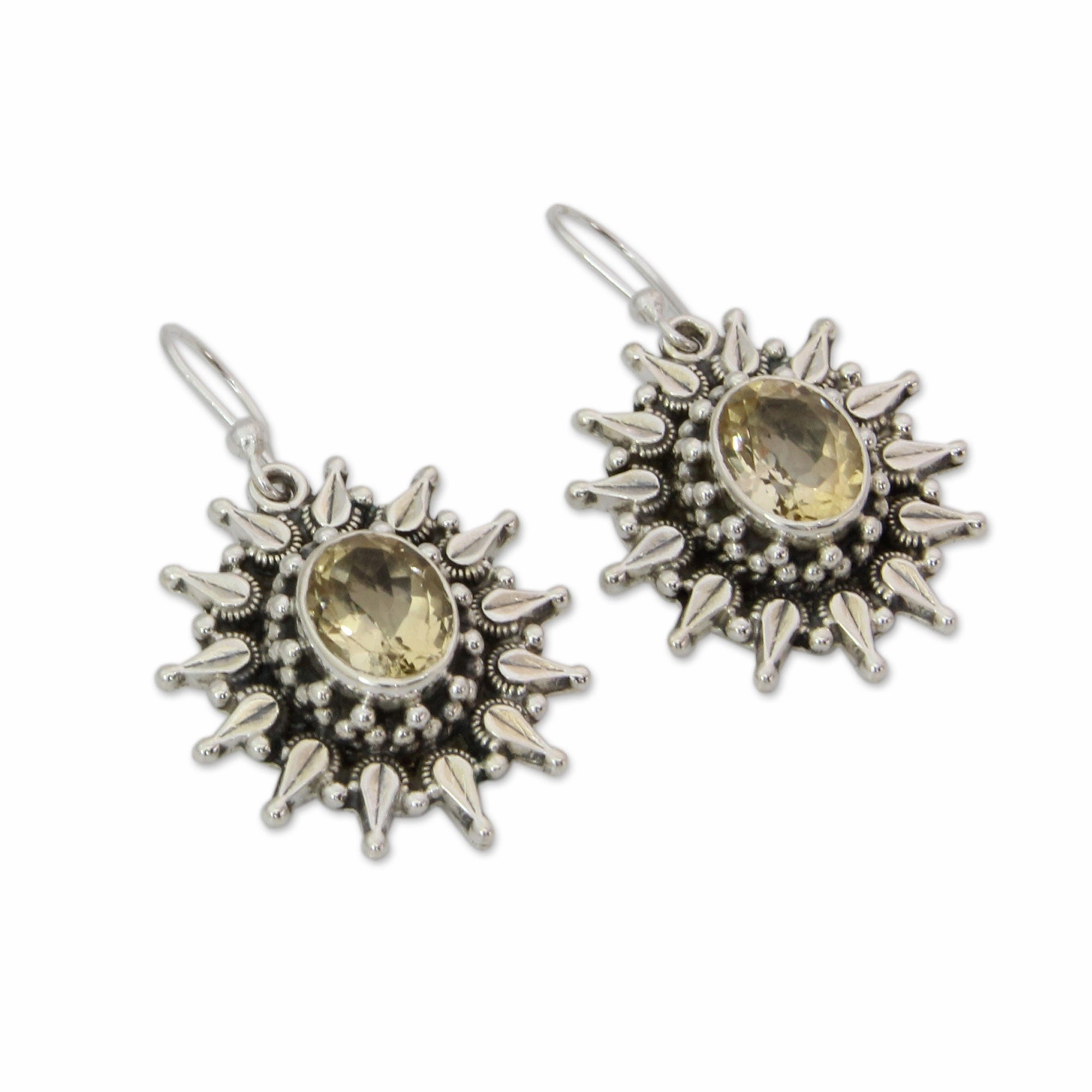 Eternal Radiance Citrine Dangle Earrings