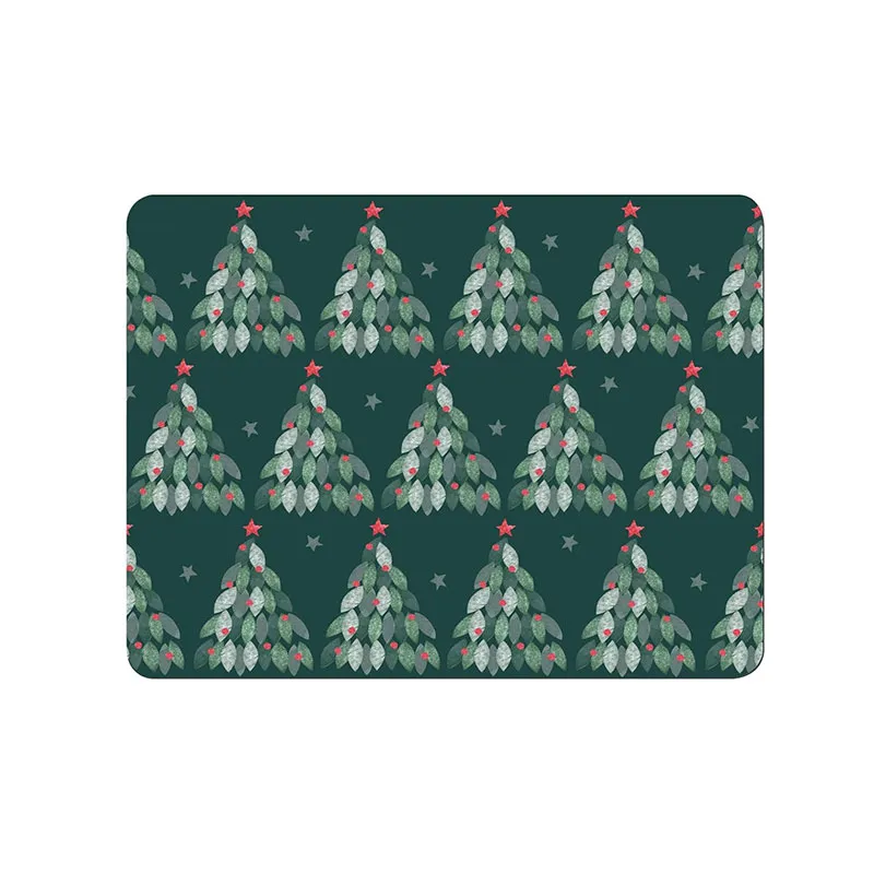 Evergreen Set of 6 Placemats, L30.5 x W23cm, Multi tufted headboard, king headboard