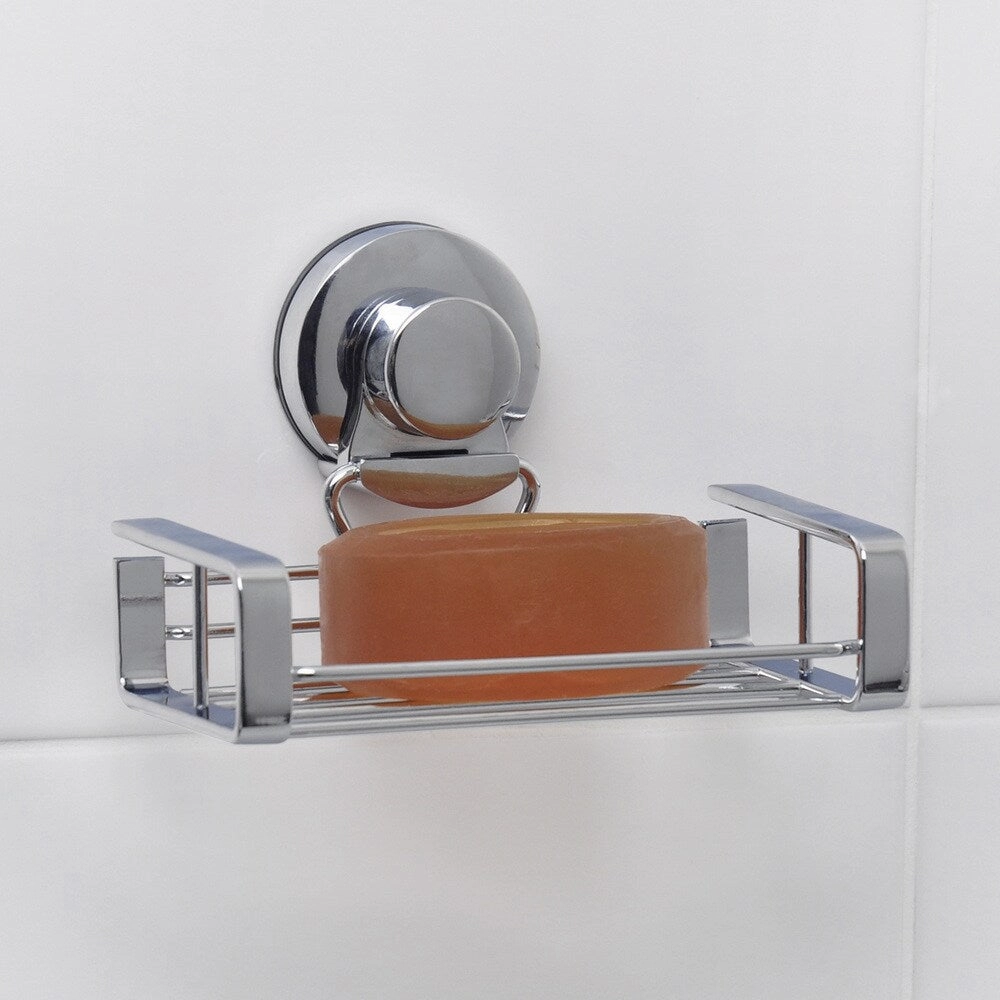 Everloc Solutions Stainless Steel Suction Cup Soap Holder - Silver