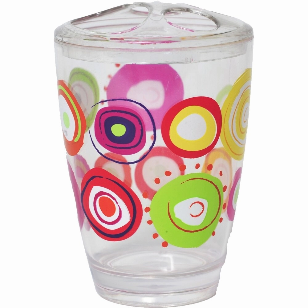 Evideco Clear Acrylic Toothbrush Toothpaste Holder Design Vitamine Toothbrush Holder,Bathroom Organizer