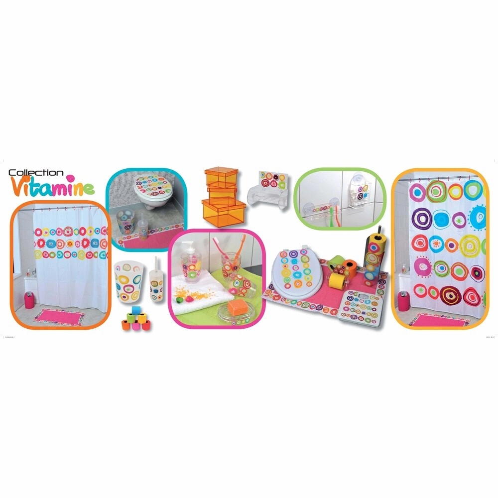 Evideco Clear Acrylic Toothbrush Toothpaste Holder Design Vitamine
