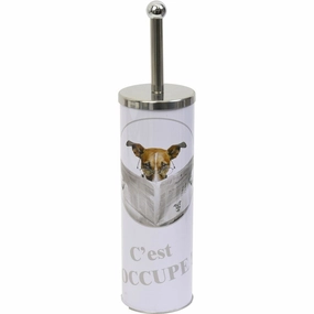 Evideco Karamel Free Standing Toilet Brush and Holder Toilet Brush,Bathroom Cleaner