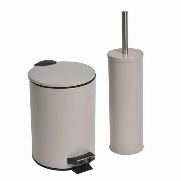 Evideco Metal Free Standing Toilet Bowl Brush and Holder
