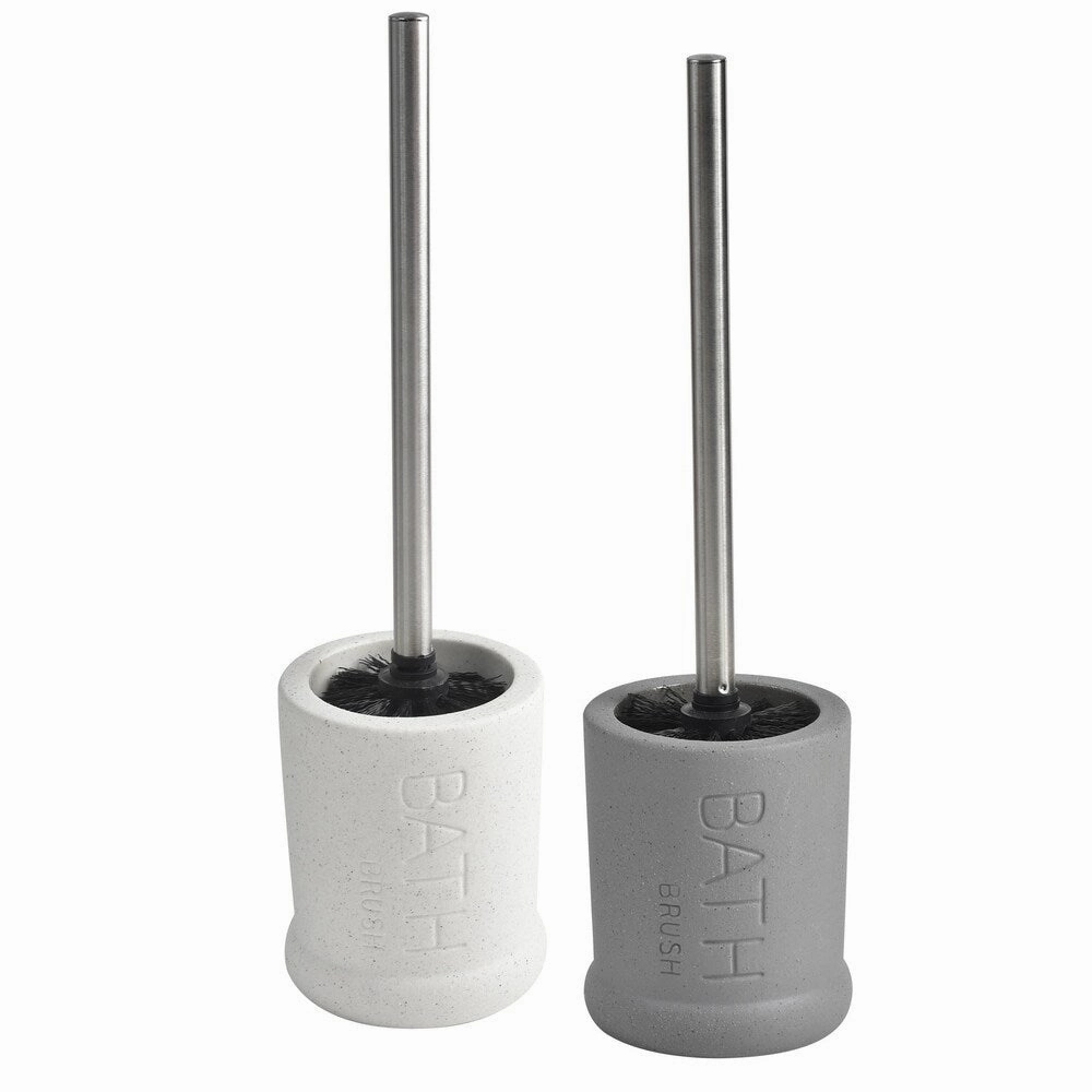 Evideco Stoneware Toilet Bowl Brush and Holder BATH Toilet Brush,Bathroom Cleaner