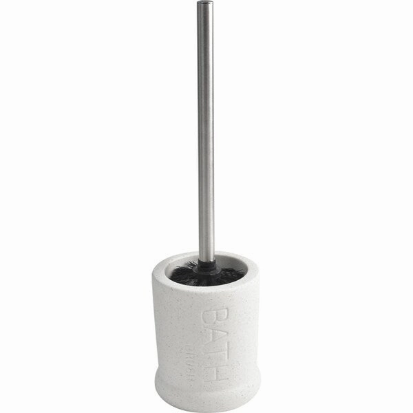 Evideco Stoneware Toilet Bowl Brush and Holder BATH