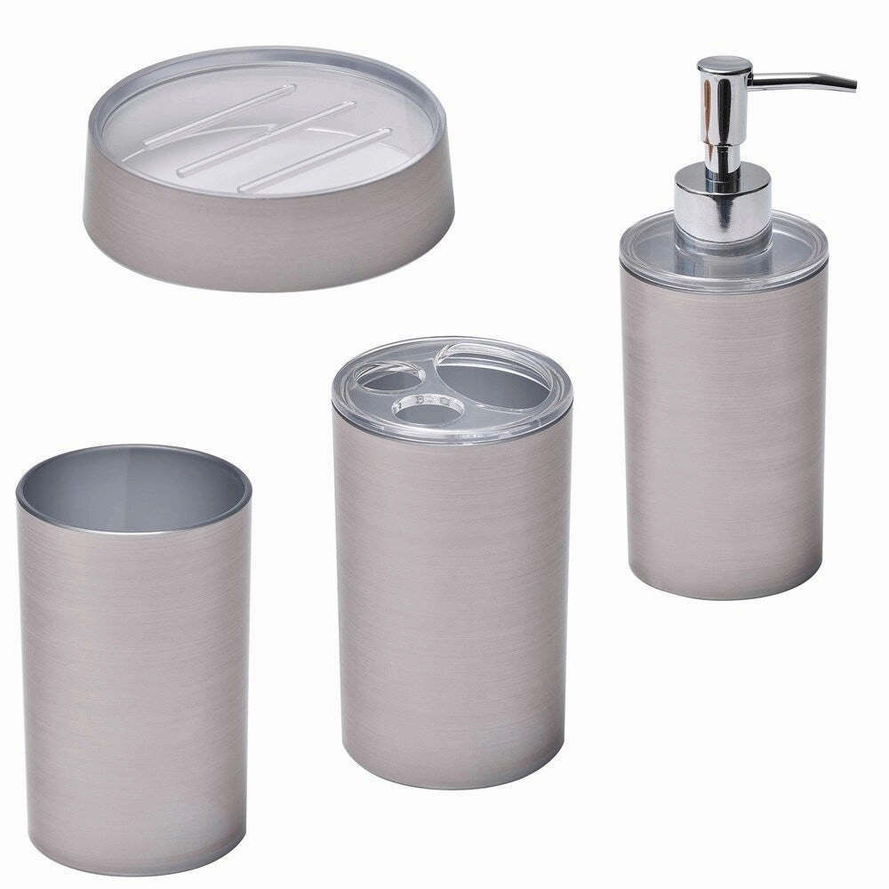 Evideco Toothbrush Holder Noumea Metal Effect