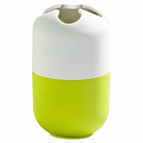 Evideco Two-colored Toothbrush Toothpaste Holder Soft Velvet Touch Toothbrush Holder,Bathroom Organizer